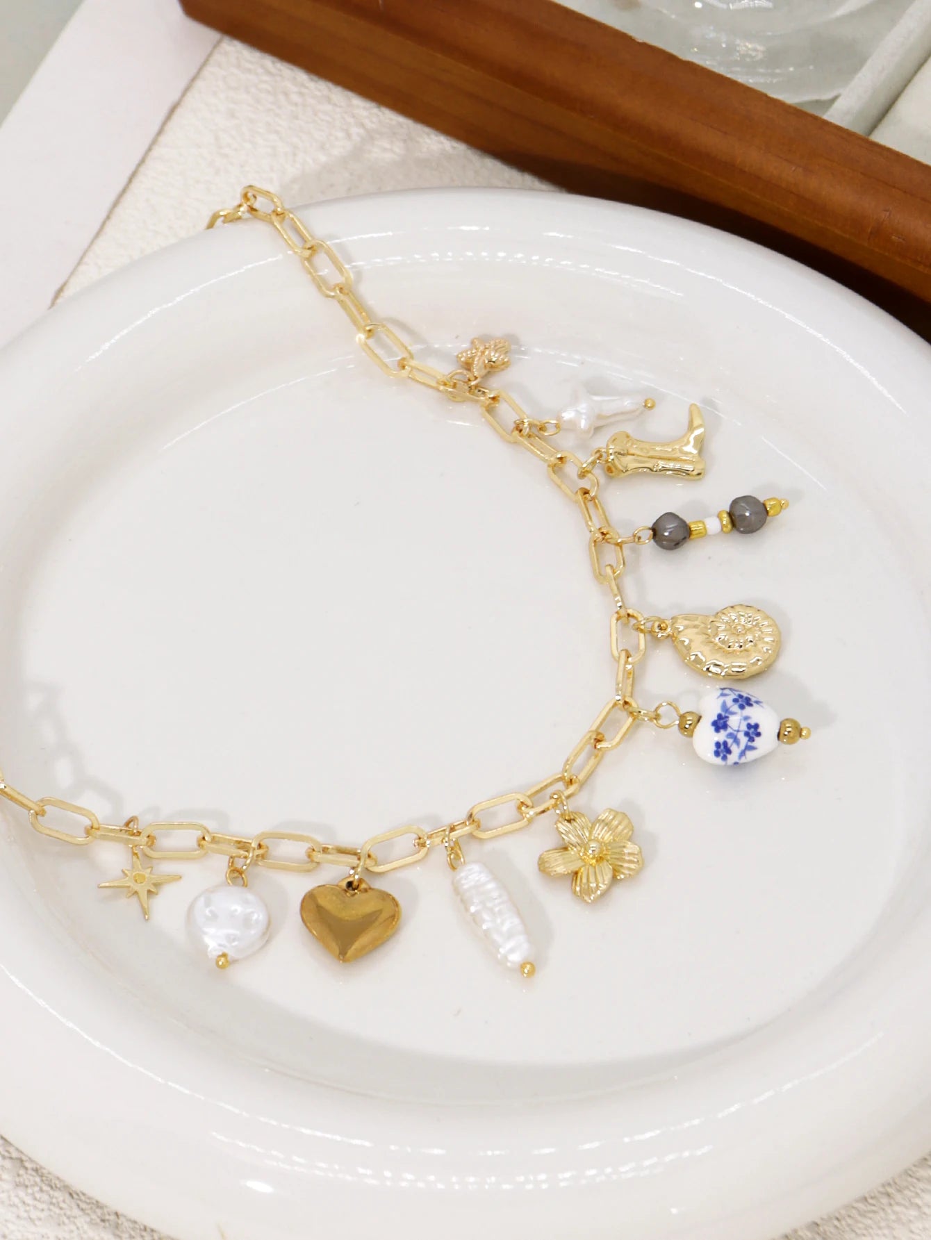 Charm Necklace Shell Beach Cute Necklace